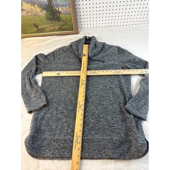 Ascend Gray Cowl Neck Pullover Sweater Fleece Large Women’s Top - Picture 7 of 7